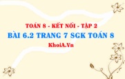 Bài 6.2 trang 7 Toán 8 Kết nối tri thức Tập 2